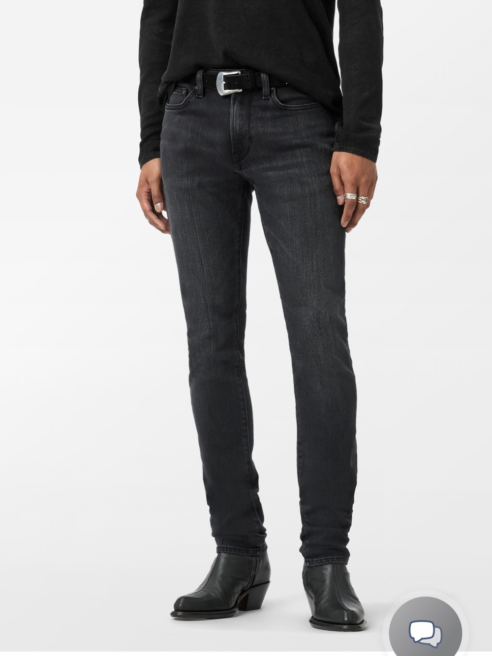 John Varvatos Slim Black Jeans 29 Waist